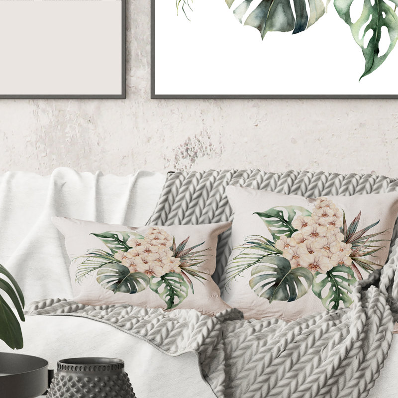 Floral Throw Pillow