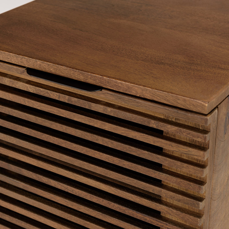 Brinlee 40cm W Solid Wood Bedside Table