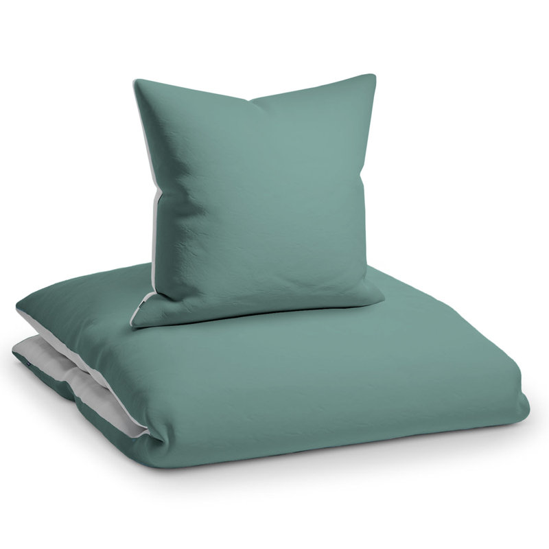 Microfiber Solid Duvet Cover Set with Pillow Shams