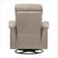 Fauteuil inclinable manuel en cuir riche et riche à mouvement pivotant à 360 degrés pour les salons résidentiels-856070299