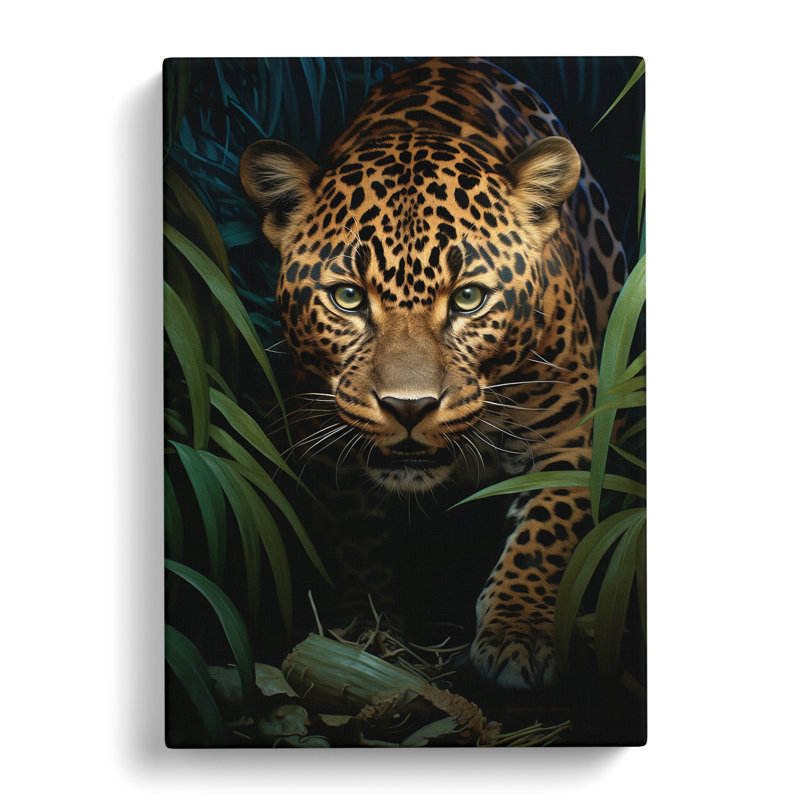 Leopard Tachisme Art No.2 - Wrapped Canvas, 50cm H x 35cm W x 3cm D