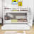 Abie Twin Over Twin Bunk Bed with Built-In Stairs , Trundle Bed Included-1966174174