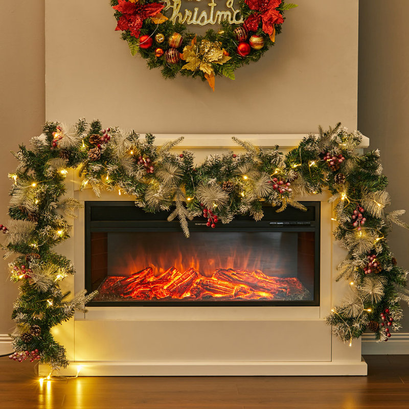 270cm Lighted Faux Garland with Lights