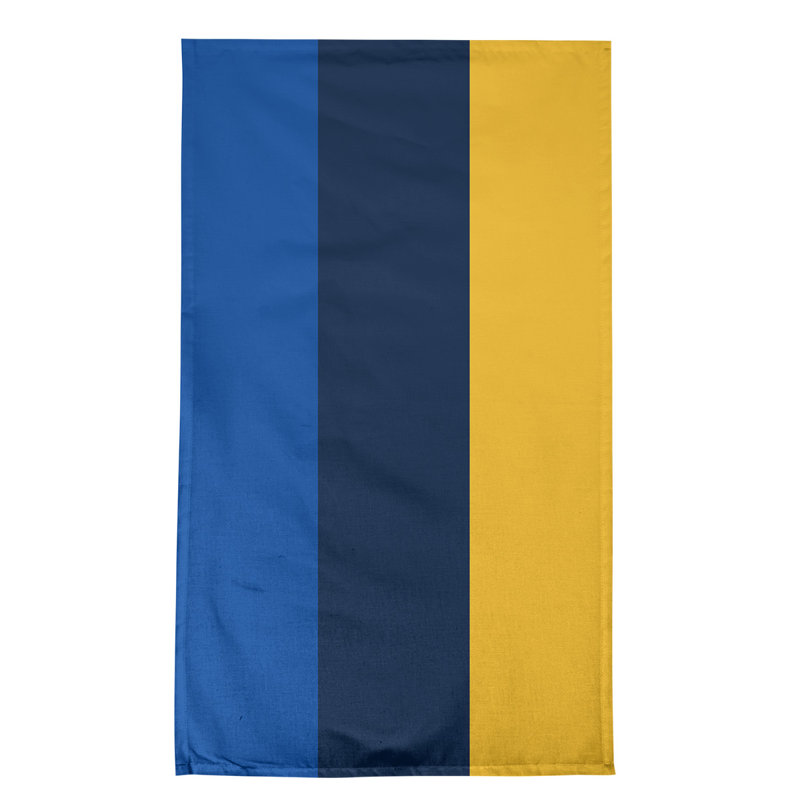 Anaheim Stripe Tea Towel Kitchen Towel, Cotton Twill, Royal Blue/Navy Blue/Gold