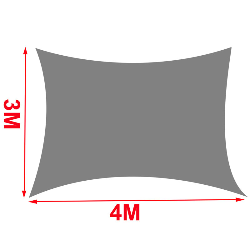 Dunarragan 4m x 3m Rectangular Shade Sail, Terracotta