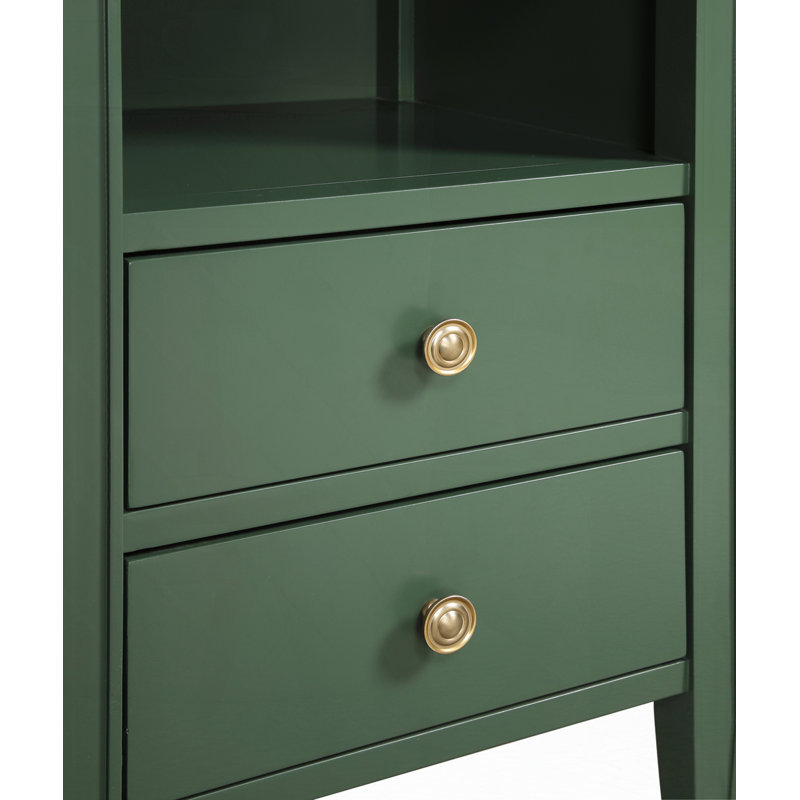 2-Drawer Storage Nightstand