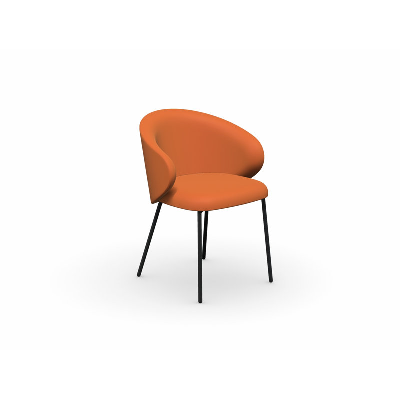 Tuka Upholstered Armchair with Metal Frame, Forest Green, Matte Black
