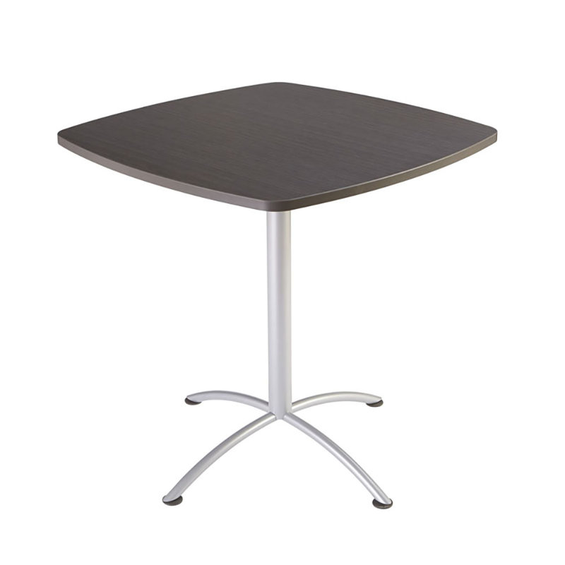 Table de salle à manger iLand, H 42 po x l 36 po x P 36 po, Teck naturel