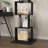 6 Tier Rotating Bookshelf, Floor Rack Simple Bookcase With Acrylic Plate Student Multi-Function Creative Bookshelf For Living Room With Anti-Toppling Base