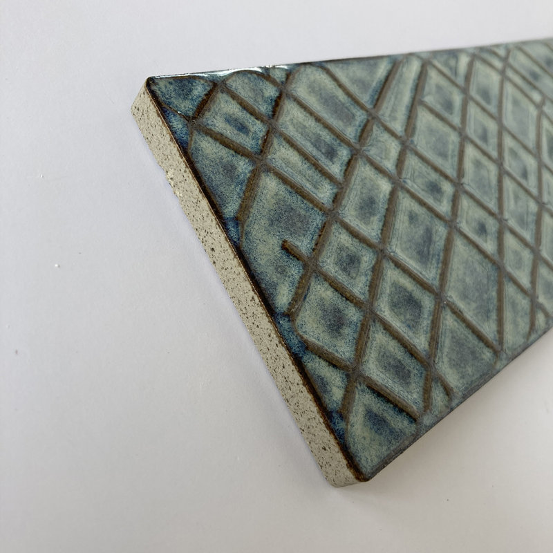 Erin Adams Textura 3" x 9" Ceramic Vintage Subway Tile, Stardew