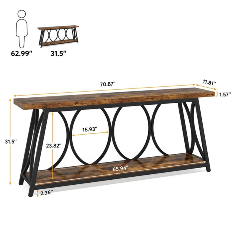 Console rétro avec charme rustique et design robuste