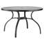 Round Metal Outdoor Dining Table With Umbrella Hole , cm W cm D-341947223