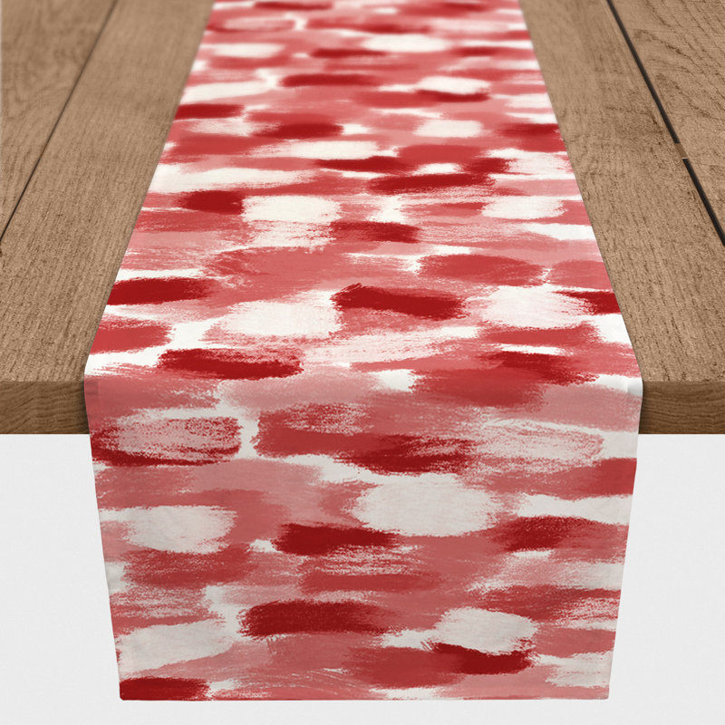 Colier Rectangle Polyester Table Runner, 90" x 16", Red