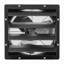 Ventilateur à obturateur de 16 pouces, ventilateur de grenier mural avec contrôle de température à vitesse variable, 2900 CFM, moteur EC, minuterie, pour remise, garage, refroidissement de serre, noir