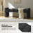 Arlesia 55''W Modern Piano Key Design Upholstered Bench with Solid Wood Legs-1363748117