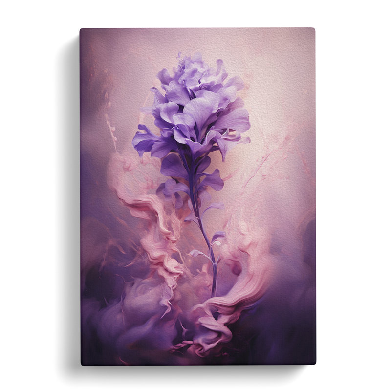 Lavender Flower Conceptual - Wrapped Canvas, 60cm H x 40cm W x 3cm D