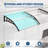 40"x 40" Window Awning Canopy Exterior with Plastic Steel Bracket,Polycarbonate Cover-124450955