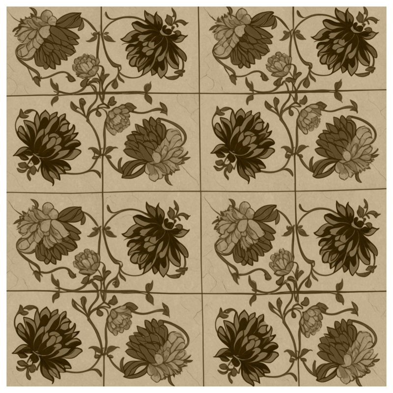 Rideaux de douche à motif floral, L 70 po x H 93 po