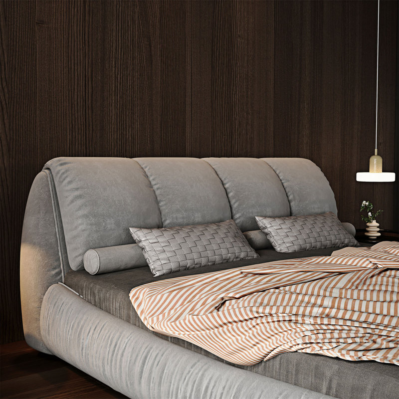 Kierran Upholstered Platform Bed, Queen