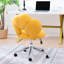Chaise de bureau pivotante à 360° réglable en hauteur, revêtue de tissu, cinq positions pour une grande liberté de mouvement, coussin en mousse haute densité, design ergonomique, capacité de charge de 100 kg.