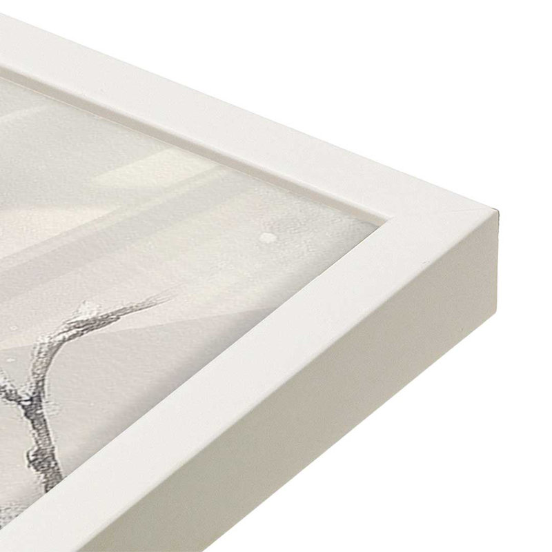 Winter Birdbirds, ensemble de 2 reproductions d'art, H 15,5 po x l 25 po, Blanc opaque