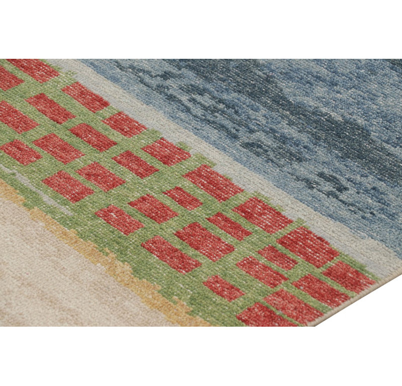 Distressed Homage Abstract Area Rug, Rectangle 10' x 14'
