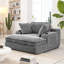 Upholstered Corduroy Accent Chair-1196293848