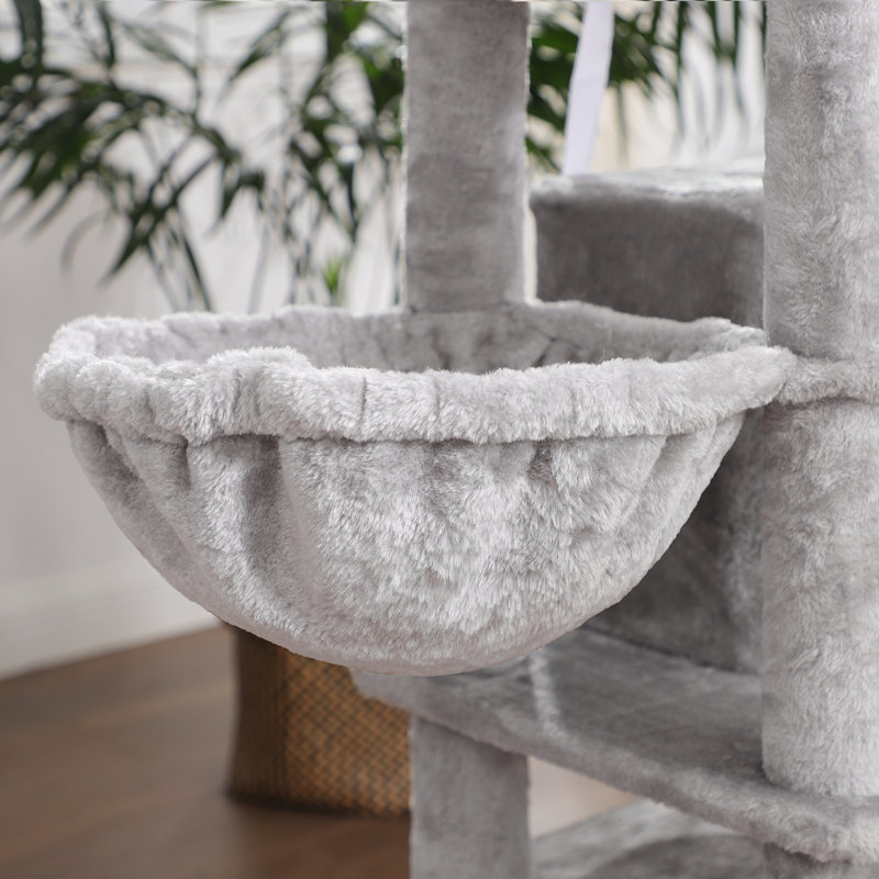 164cm H Cat Tree, Light Grey