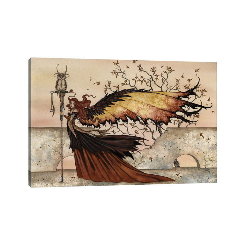 Autumn Stroll by Amy Brown - Wrapped Canvas Print, 66.04 cm H x 45.72 cm W x 1.91 cm D
