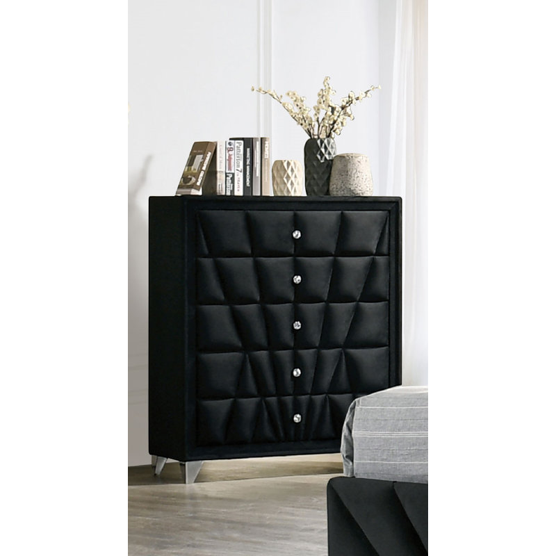 Commode en bois 5 tiroirs Tennessee