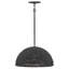 Luminaire suspendu dôme en bois 1 lumière Dalia-231310990