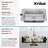 KRAUS Premier 33” Drop In / Top Mount Single Bowl 18-Gauge Stainless Steel Kitchen Sink-124325484-124325482