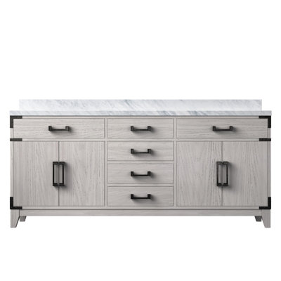 Laurel 72 in W x 22 in D Double Bath Vanity Top