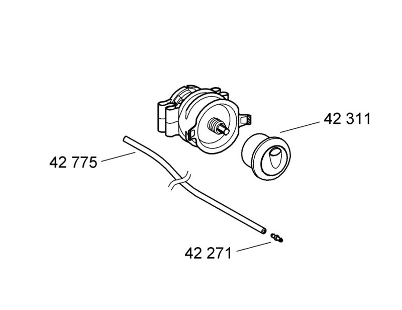 Universal Push Button For Dual Flush