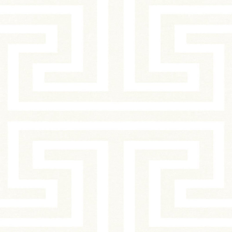 Synergy Geometric Maze Wallpaper Roll, White