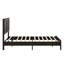 Base de lit plateforme en bois avec grand rangement sous le lit-305289244