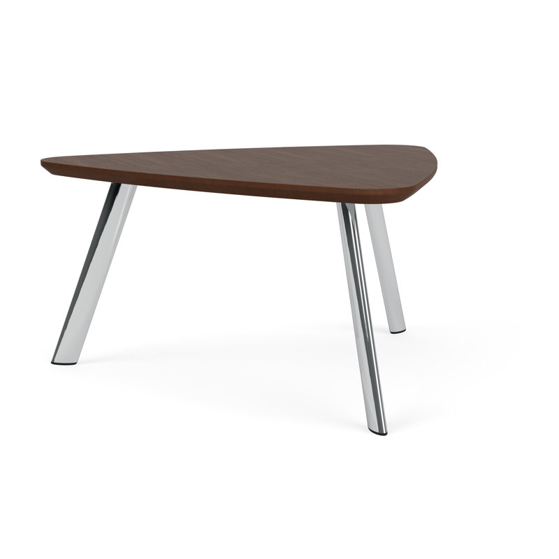 Plateau en stratifié haute pression Willow Lounge, Chrome, Noyer Riftwood