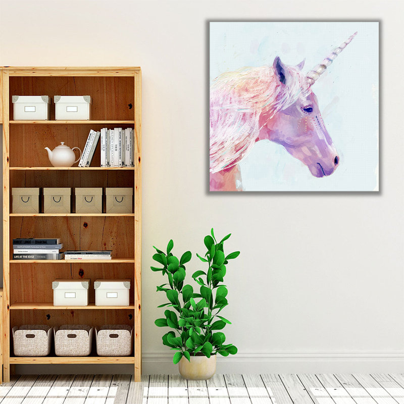 Mystic Unicorn I - reproduction d'art sur toile, H 40 po x l 40 po