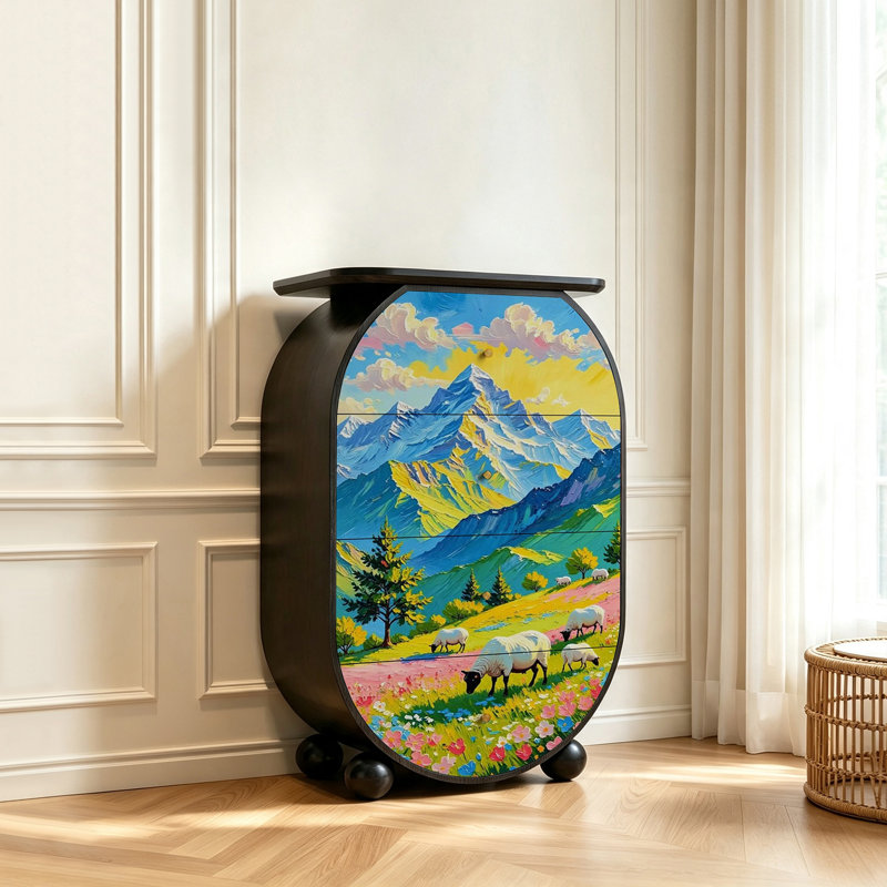 Commode décorative 4 tiroirs Kat
