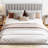Queen Size Floating Style Upholstered Bed with Sensor Light-1173555450