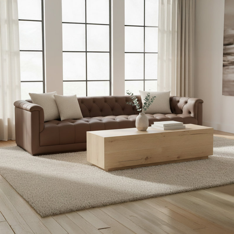  Coffee Table Rustic Oak, Natural