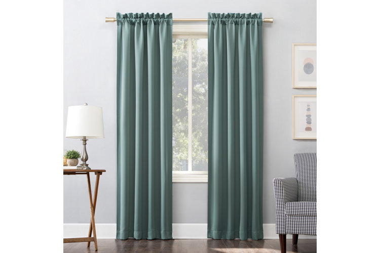 Wayfair Basics Solid Blackout Thermal Rod Pocket Single Curtain Panel