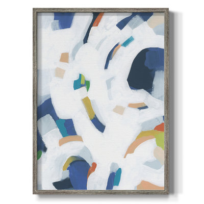 Bright Orbit II Framed Print - Solid Wood