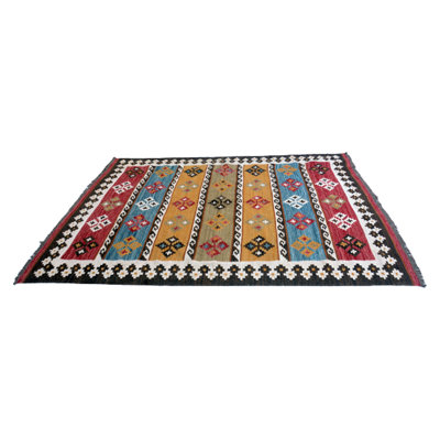 Bullard Rectangle 175 cm x 235 cm Geometric Hand Woven Kilim