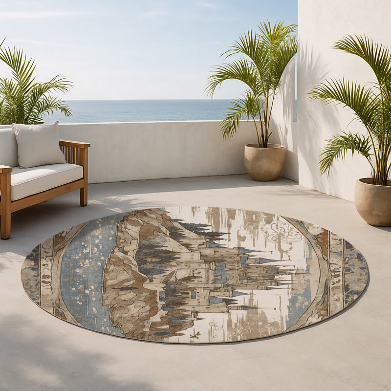 Tapis intérieur et extérieur Seaward Bastion, Rond 5 pi