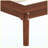 Mid-Century Modern Queen Platform Bed Frame with Angled Headboard, Walnut