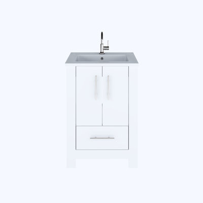Boston 24'' Single Bathroom Vanity with Resin Top
