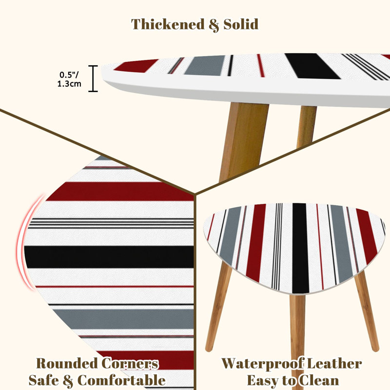 Ensemble de 2 tables basses gigognes Triangle