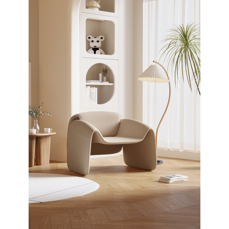 Upholstered Armchair, Khaki