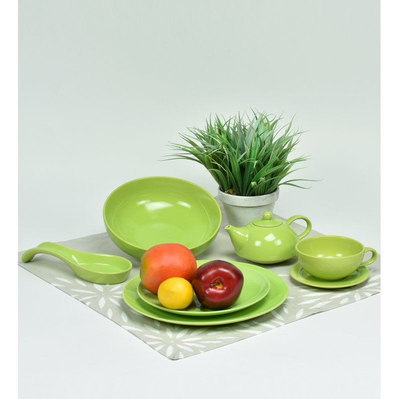 Assiette plate Nautilus 10,25 po, Citron